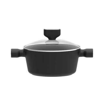 China Sustainable Food Keep Hot Container New Design Non-stick Casserole Pot With Handle for sale