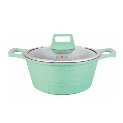 China Sustainable Factory Directly Customized Aluminum Pan Non Stick Boiling Soup Cooking Pot for sale