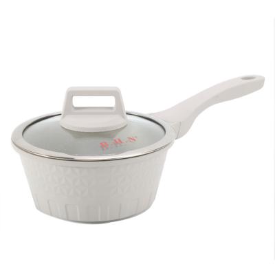 China Granite Coating Cookware CLASSIC Free Free Portable Milk Pan Saucepan Easy Clean With Lid for sale