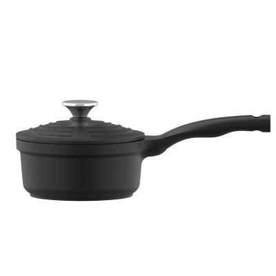 China Wholesale High Quality Aluminum Sauces CLASSIC Pan With Lid General Use 16cm Forged Stone And Beam for sale