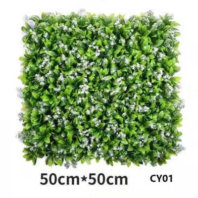 Chine Mur artificiel extérieur en plastique de panneau de mur de haie de vert de décor de bâtiment et de jardin à vendre