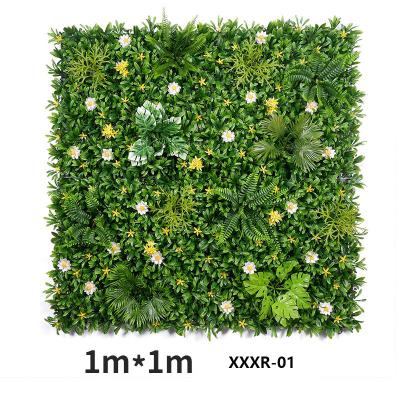 China Vertical Garden Simulation Artificial Plant Wall Plastic Home Landscape Decor for sale