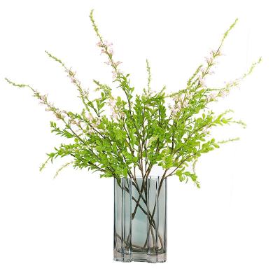 China Simulation Plastic Daisy Flowers 5 Heads Grass Bouquet for Home Decoration for sale