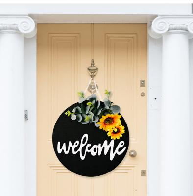 China American Rustic Home Decoration Supplies Sunflower Decorative Wreath for sale