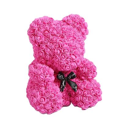 China Bear Shape Artificial Flower Valentine'S Day Gift PE Foam Flower for sale