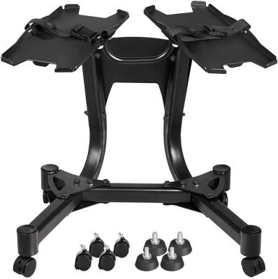 China Universal Adjustable Dumbbell Rack Stand Standard Metal Weight Storage For Home for sale