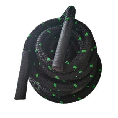 China Best Price Universal Wholesale Good Quality Black Polyester Exercise Combat Battle Rope for sale