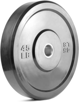 China Economic Universal Black Rubber Barbell Weight Plates for sale