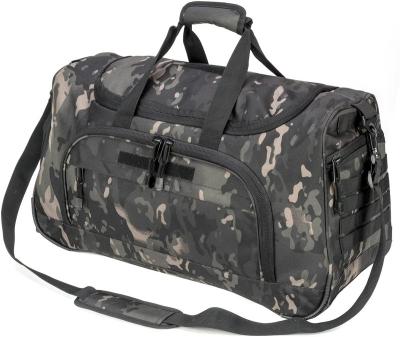 China Large Capacity 50 L Custom Logo OEM Removable Shoulder Strap Tactical Large Capacity Duffel Bag for sale