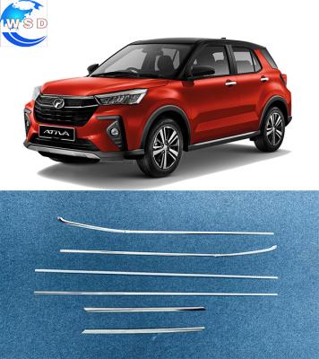 China High Quality Decoration Auto Protection Stainless Steel Pillar Strips Window Accessory Trim For PERODUA ATIVA 2020 for sale