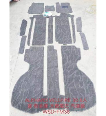 China Decoration+Protection hot sale carpet custom fit left /Right car floor mats for alphard/vellfire 2015 2016 2017 2018 2019 2020 2021 for sale