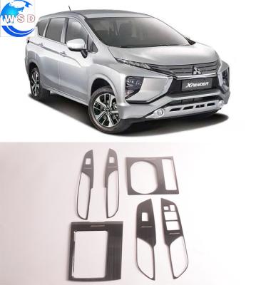 China Black Stianless Decoration+Protection Window Switch Panel Button Decoration Trim Full Cover for mitsubishi xpander 2018 car accessories for sale