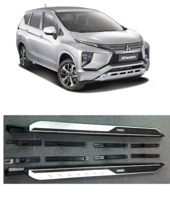 China Decoration Aluminuml Running Board Side Step Nerf Pad + Bar For Mitsubishi Xpander 2017 Car Exterior Accessories for sale