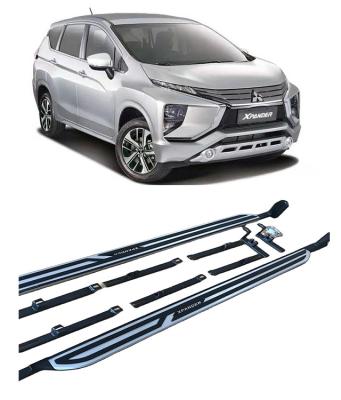 China Decoration Aluminuml Running Board Side Step Nerf Pad + Bar For Mitsubishi Xpander 2017 Car Exterior Accessories for sale