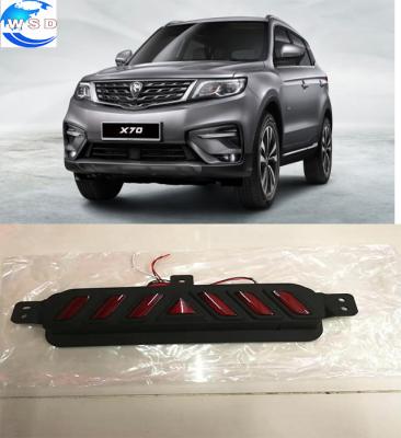 China Daytime running light+stop light+turning light car led rear bumper light with turning fuction for proton x70 car light 2018 accessories for sale