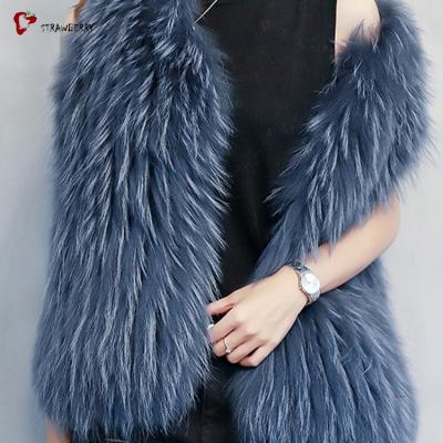 China Factory Wholesale Warm Winter Raccoon Fur Women Breathable Invest for sale