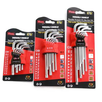 China Professional Chrome Vanadium Steel DIY Tools M Word Hex Hex Key Professional Key High Quality Key for sale