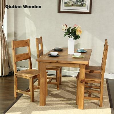 China KD easy compiling 2021 high quality American style home furniture solid wood dining tables for sale for sale