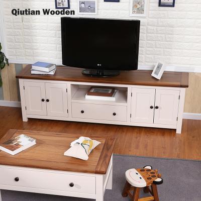 China KD Modern White Easy Assembling TV Stand Wood Led TV Stand Designs TV Table for sale