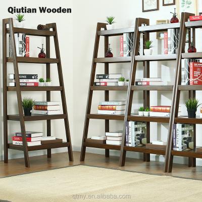 China Trapezoid Multi-Shelf Living Room Shelf Display Rack Solid Wood Solid Wood Home Furniture for sale