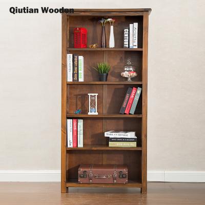 China KD Living Room High Quality Bookcase Children Easy Assembling Wooden Movable Book Shelves for sale