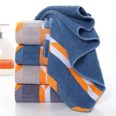 China Viable Hot New Style Pattern Face Towel Household Face Wash And Bath Towel Geometric Adults for sale