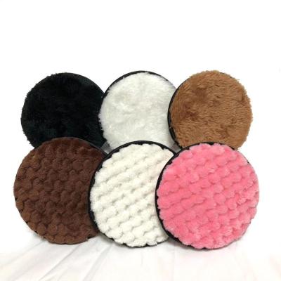 China 2020 New Hot Selling Amazon Latex Square Round Microfiber Free Washable Makeup Solvent Cleansing Pad for sale