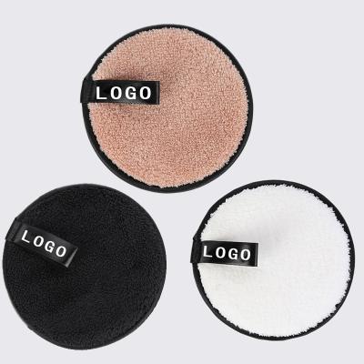 China Deep Clean Organic Reusable Black Microfiber Eye And Face Makeup Remover Washable Pads Eco - Friendly for sale