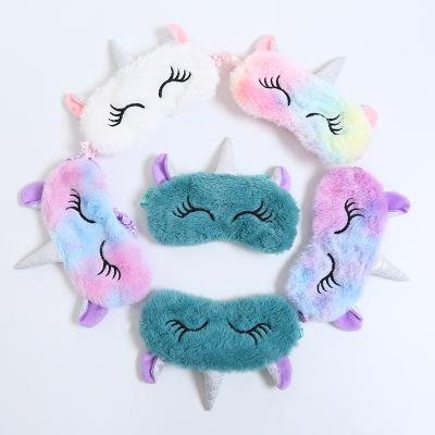 China Dark Circles Plush Sleep Eye Mask Cartoon Soft Eyeshadow Light and Comfortable Super Soft Night Sleep Eye Mask for sale