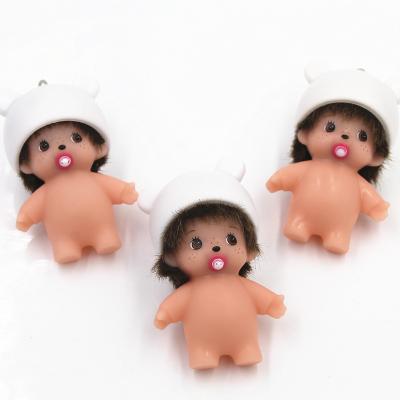 China Wholesale Cute Cute Baby - Doll With Hat Satchel And Car Pendant Head Chain Gift For Kids for sale