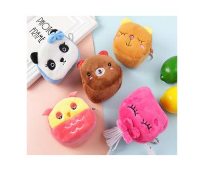 China Cute Cute Coin Bag Cartoon Wallet Plush Cartoon Key Chain Bag For Student Small Gift for sale