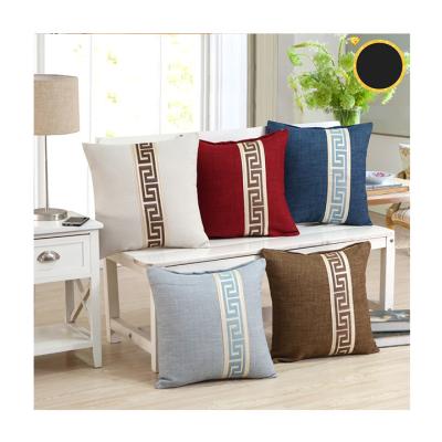 China Home Viable American Decorative Sofa Cushion Cover Embroidery Pillow Cover Chair Office Plush Decorative Cushion for sale