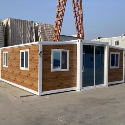 China Outdoor Three-in-one double-wing container housing can be customized to expand the mobile expansion of foldable integrated housing for sale