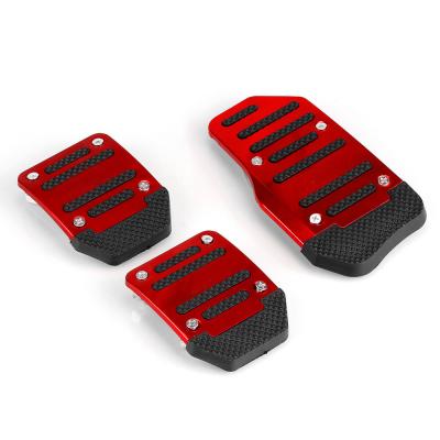 China New PUERXIN China-chic Universal Manual Manual Transmission 3PCS Car Brake Foot Pedal Anti-skid Cover PVC Set Kit For Cars for sale