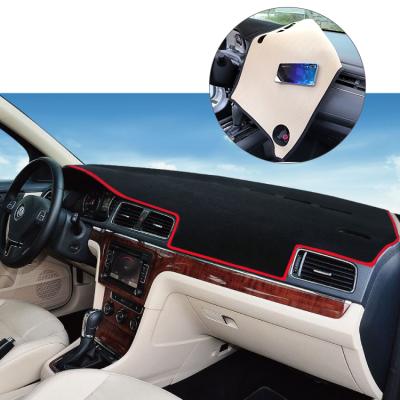 China Original Car Matching Custom High Quality Auto Heat Proof Car Dashboard Cover With Non-slip Silicone Backing for sale