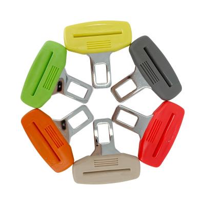 China Car Seat Belt Clip Car Seat Belt Muffler Metal Tongue Seat Belt Durable Universal For Most Vehicle for sale