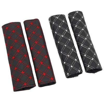 China Brief & Wine Red Color Series Car Handbrake Single Gear 2 Piece Set, General Manual Auto Handbrake Cover, Embroidery Handle Leather Cover for sale