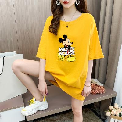 China Black Women's T-shirts CIA Mickey Girls Graphics Clothing Women's T-shirts Summer Fashion Wholesale Women's T-shirts QUICK DRY for sale