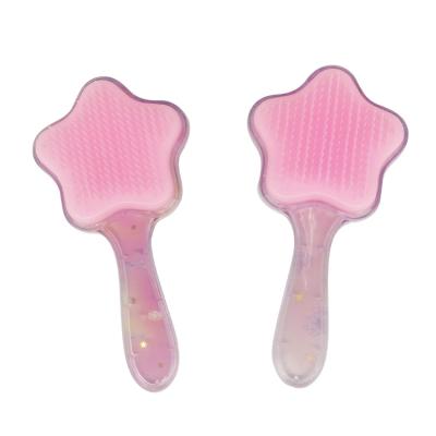 China Custom Waterproof Cushion Star Air Detangling Departure Comb Professional Hairdresser Cute Hair Brush Lady And Wet Combs Hair Tools for sale