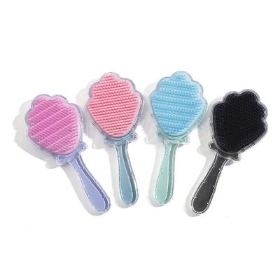 China Hot Selling Palette Customized Long Plastic Hair Brush Detangling Kids Hair Care Brush For Girl for sale