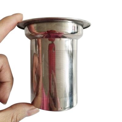 China WITH LID Hotel Stainless Steel Tea Strainer Infuser Strainer Easy Home Loose Wire Mesh Filter Strainer for sale