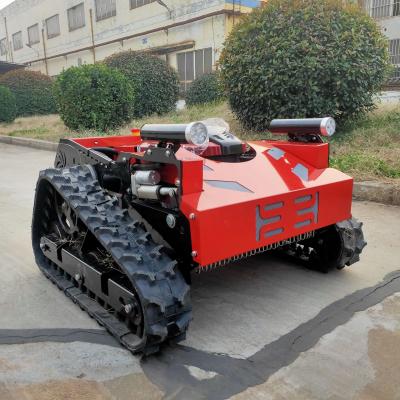 China 4-Stroke Crawler Robot Lawn Mower Self Propelled Remote Control Walking Tractor Garden Grass Cutter Automated Lawn Mower for sale