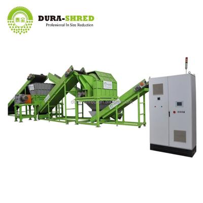 China Dura-shred used tire recycling machine 1-20T for sale