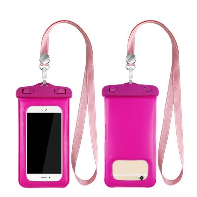 China Anti-fall PVC Phone Floating Swimming Drift Case For 5.8 Inch Phone for sale