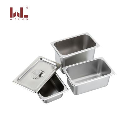 China High Quality Stainless Steel GN Pan Material SS201 GN Material Thickness 0.7mm Size Stainless Steel GN 1/4 for sale