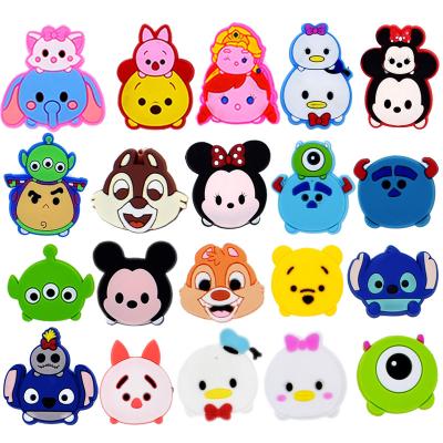 China Shoe Charm Cartoon Animal Croc Figure Charms Elephant Clog Shoe Accessories Penguin Croc Shoes For Kids Birthday Party Favors for sale