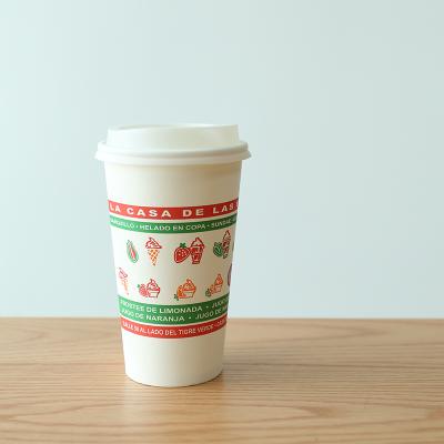 China Disposable paper cup with lid for Angela for sale