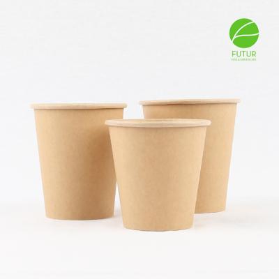 China Biodegradable/Disposable/Eco-Friendly PLA Coffee Cups Disposable Eco-Friendly Paper Hot Paper Cup With Lid for sale