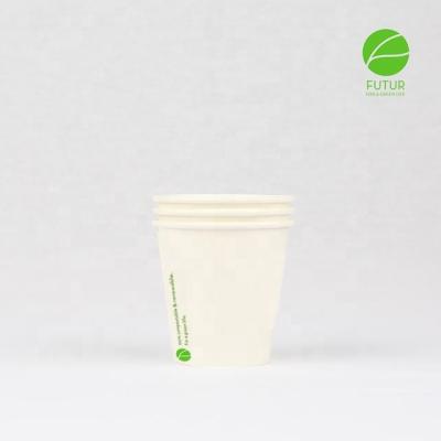 China Disposable Wholesale Custom Printed Biodegradable Environmentally Friendly Disposable Personalized Paper Cup 6oz PLA Liner for sale