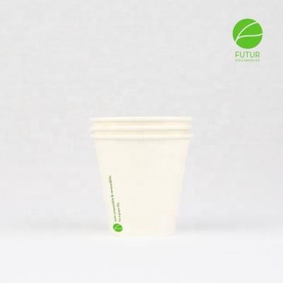 China Disposable PE Coated 4oz Disposable Single Wall Paper Cup for sale